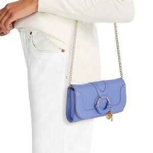 SEE BY CHLOE Hana Wallet-on-Chain in Persian Blue MSRP $285